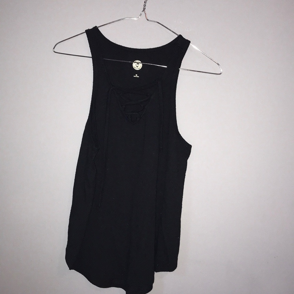 Lace up tank top